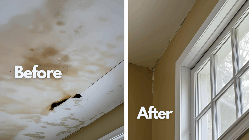 re-caulking to prevent water leakage