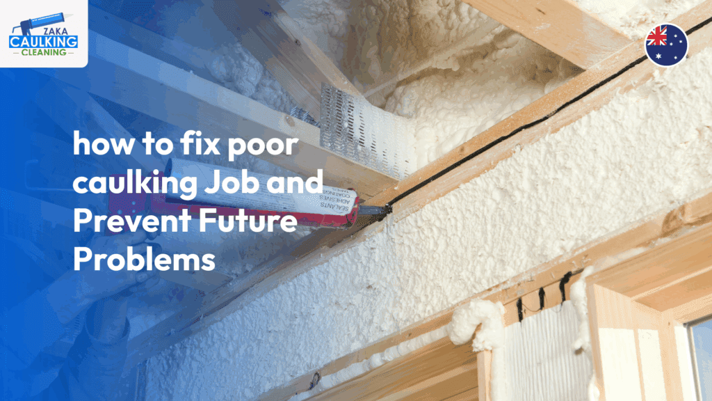 Background: Light beige or neutral color, with a smooth, clean texture for a modern feel. Visual: A flat-style digital illustration of a person (gender-neutral) using a caulking gun to seal cracks or gaps around a bathroom tile or window frame. The person should be depicted with simple, clean lines and minimal detail, focusing on the caulking action. Style: Use a minimalist, modern design with soft colors (light blues, beige, and soft greys) to keep the image calming and professional. No text, logos, or additional graphic elements – just the focus on the caulking process.