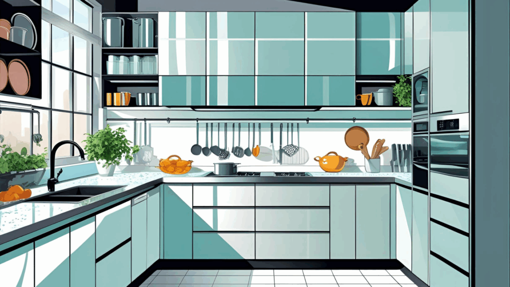 A clean kitchen 