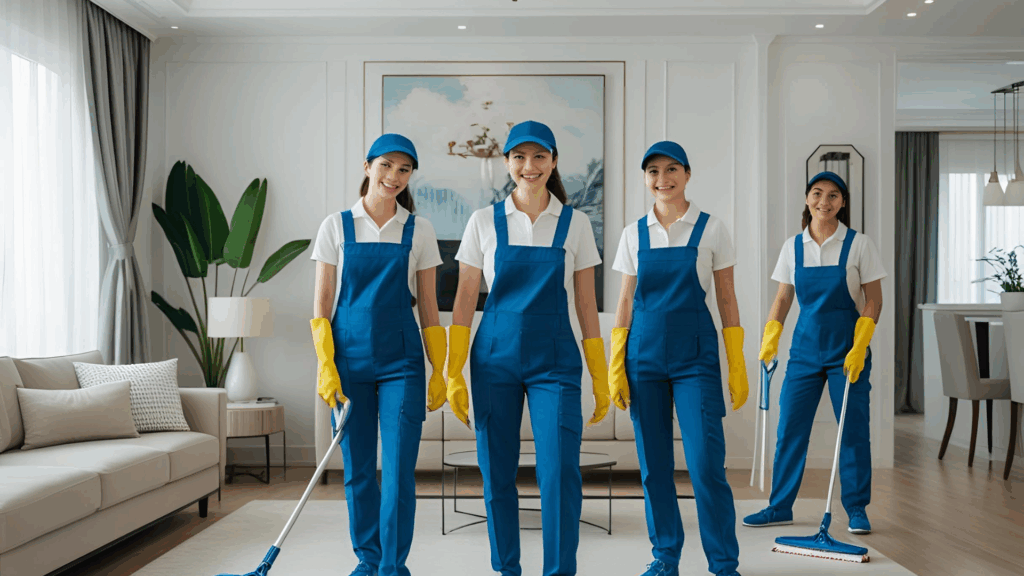 Professional cleaner for post-renovation cleaning